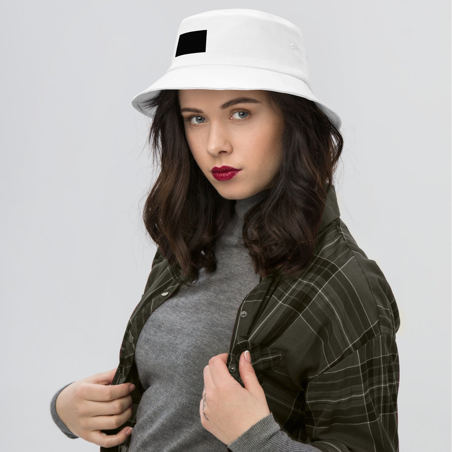 Unisex Black MDB Label Bucket Hat